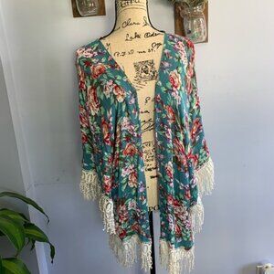 Giddy Up Glamour Floral Kimono